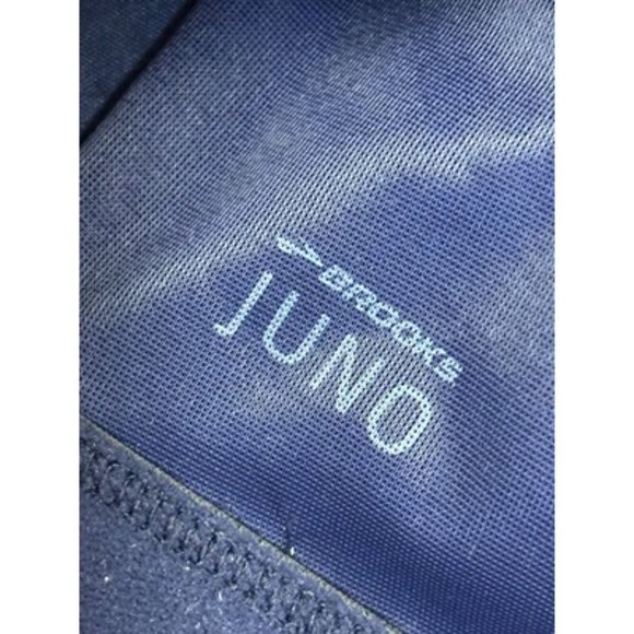 Brooks Juno Navy Blue Running Rebound Racer Racerback Sports Bra Size NA - Picture 4 of 4